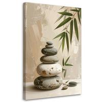 LEINWANDBILD Zen und Orientalisch 40x60cm - Beige, Textil (40/60cm) - Feeby