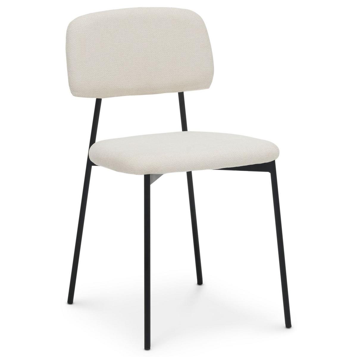 ESSZIMMERSTÜHLE TOLEDO 4er-Set weiß - Weiß, Textil (44/78/49cm) - IDIMEX
