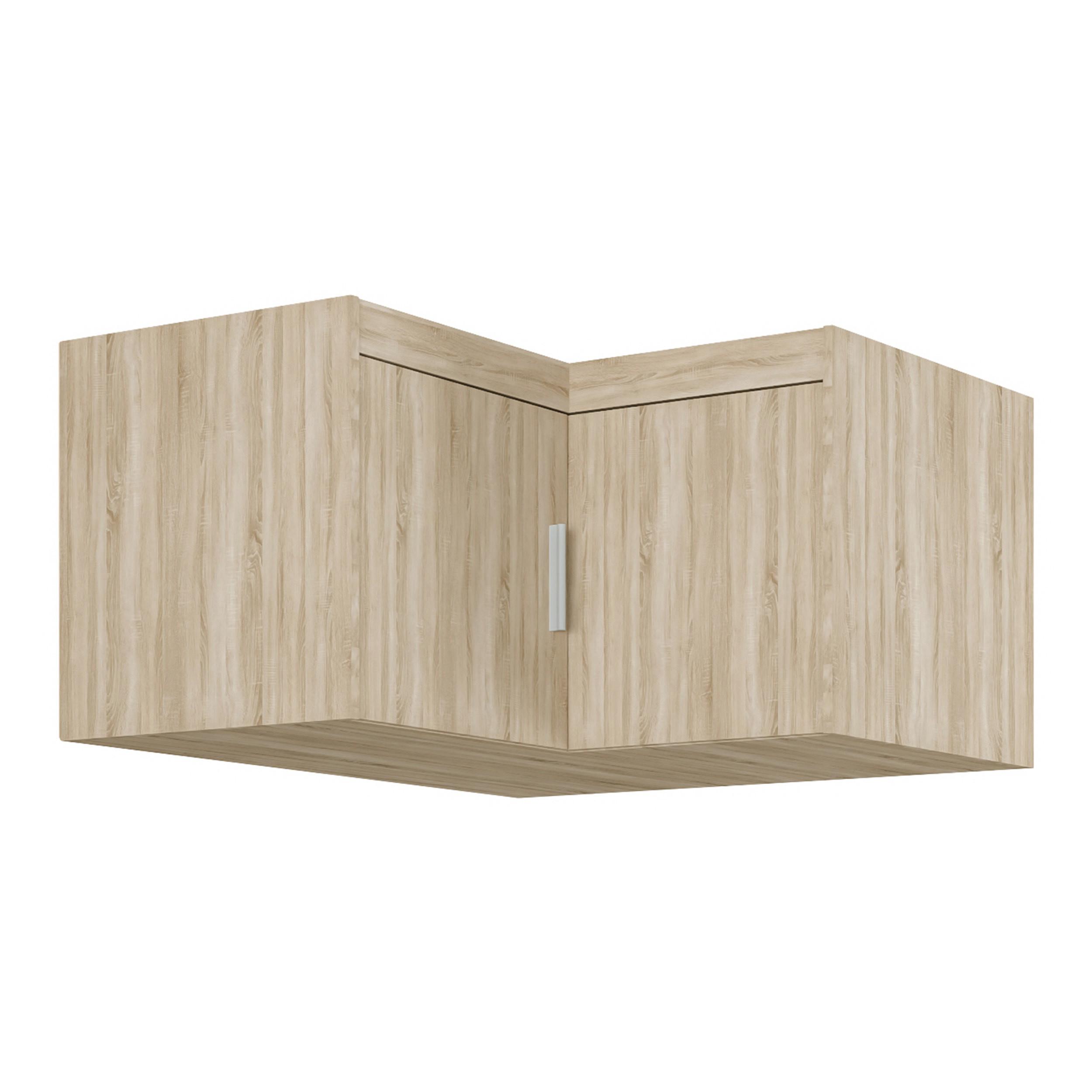 AUFSATZSCHRANK Storicos Sonoma Eiche 97,8/55/97,8 cm - Modern, ideal für Ecken - Sonoma Eiche, Holzwerkstoff/Kunststoff (97.8/55/97.8cm) - AX Living