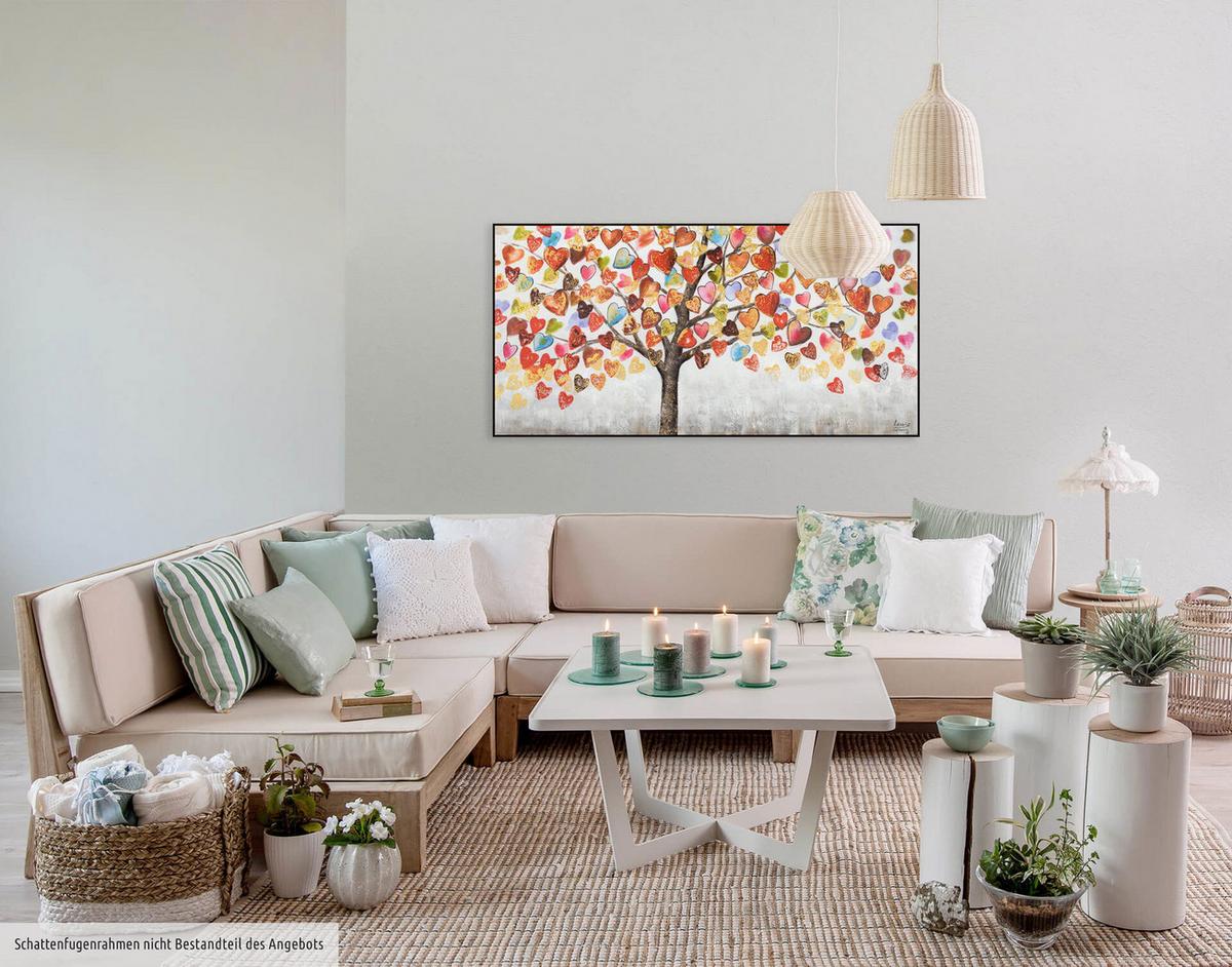 ÖLGEMÄLDE 120/60 cm - Multicolor/Weiß, Holz/Textil (120/60cm) - KUNSTLOFT