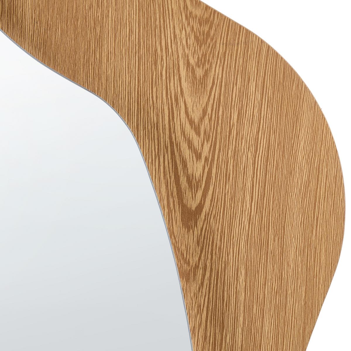 WANDSPIEGEL 58/171 cm Hellbraun LED Lamblore - Braun, Glas (58/171/3cm) - Beliani