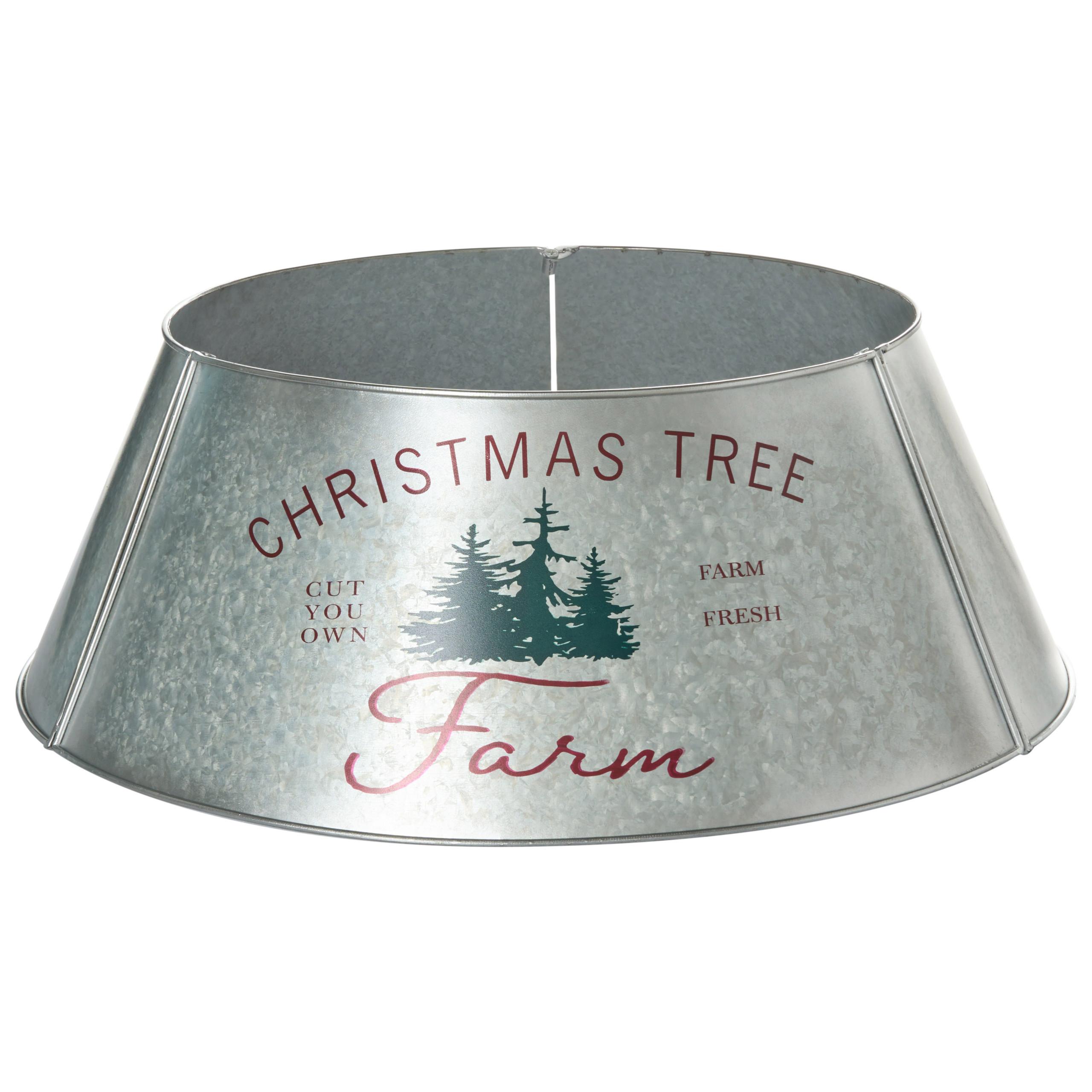 WEIHNACHTSBAUMKRAGEN 25 cm Silber Rovaniemi - Silberfarben, Metall (25cm) - Beliani