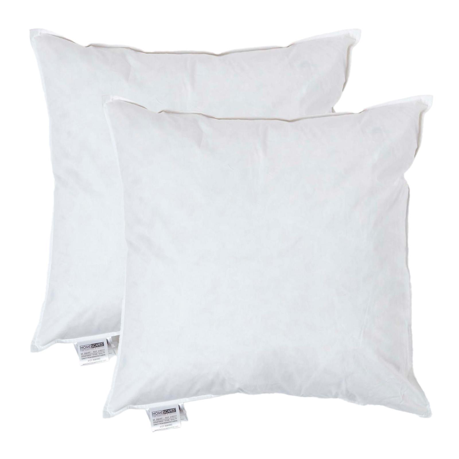 FÜLLKISSEN 2er-Set, Federkissen 60/60 cm - Weiß, Textil (60/60cm) - Homescapes
