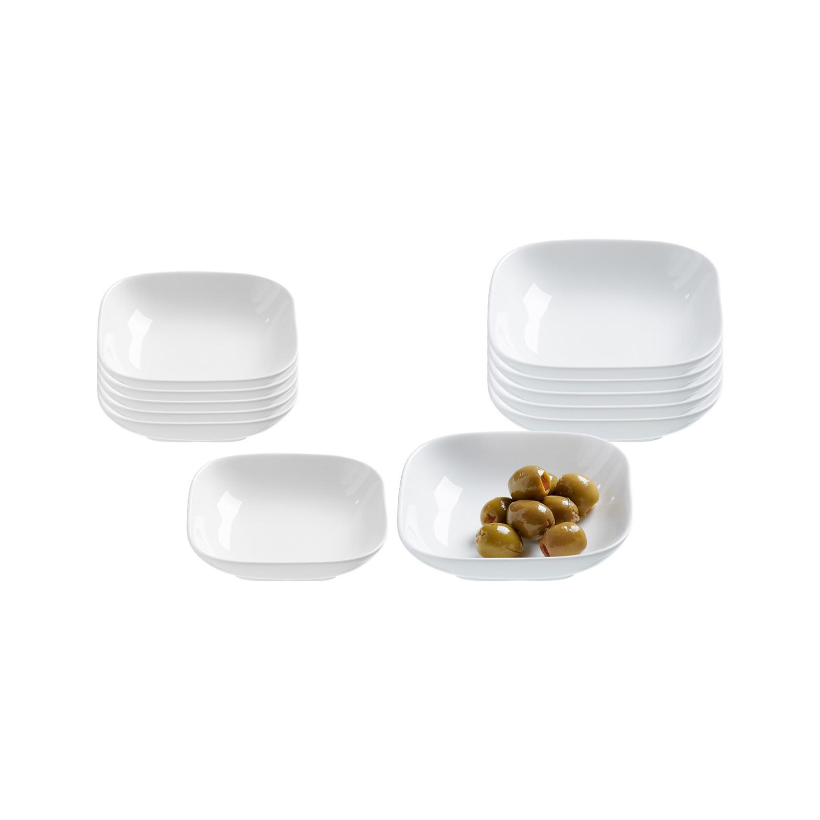 DIPSCHALEN-SET Arena weiß 12-tlg. - Weiß, Keramik (2/2/2cm) - Ritzenhoff Breker