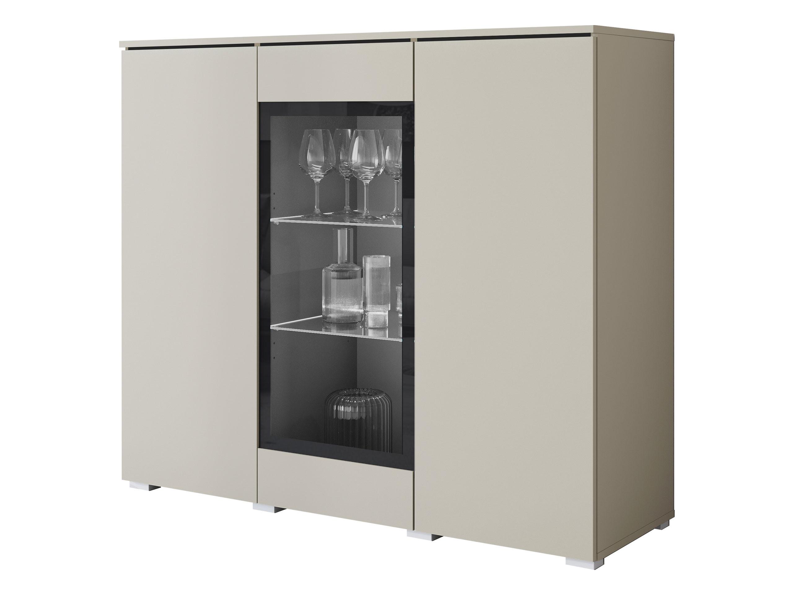 KOMMODE Vera 120 - Kaschmir/Silberfarben, Holzwerkstoff/Kunststoff (120/104/40cm) - MIRJAN24