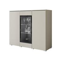 KOMMODE Vera 120 - Kaschmir/Silberfarben, Holzwerkstoff/Kunststoff (120/104/40cm) - MIRJAN24