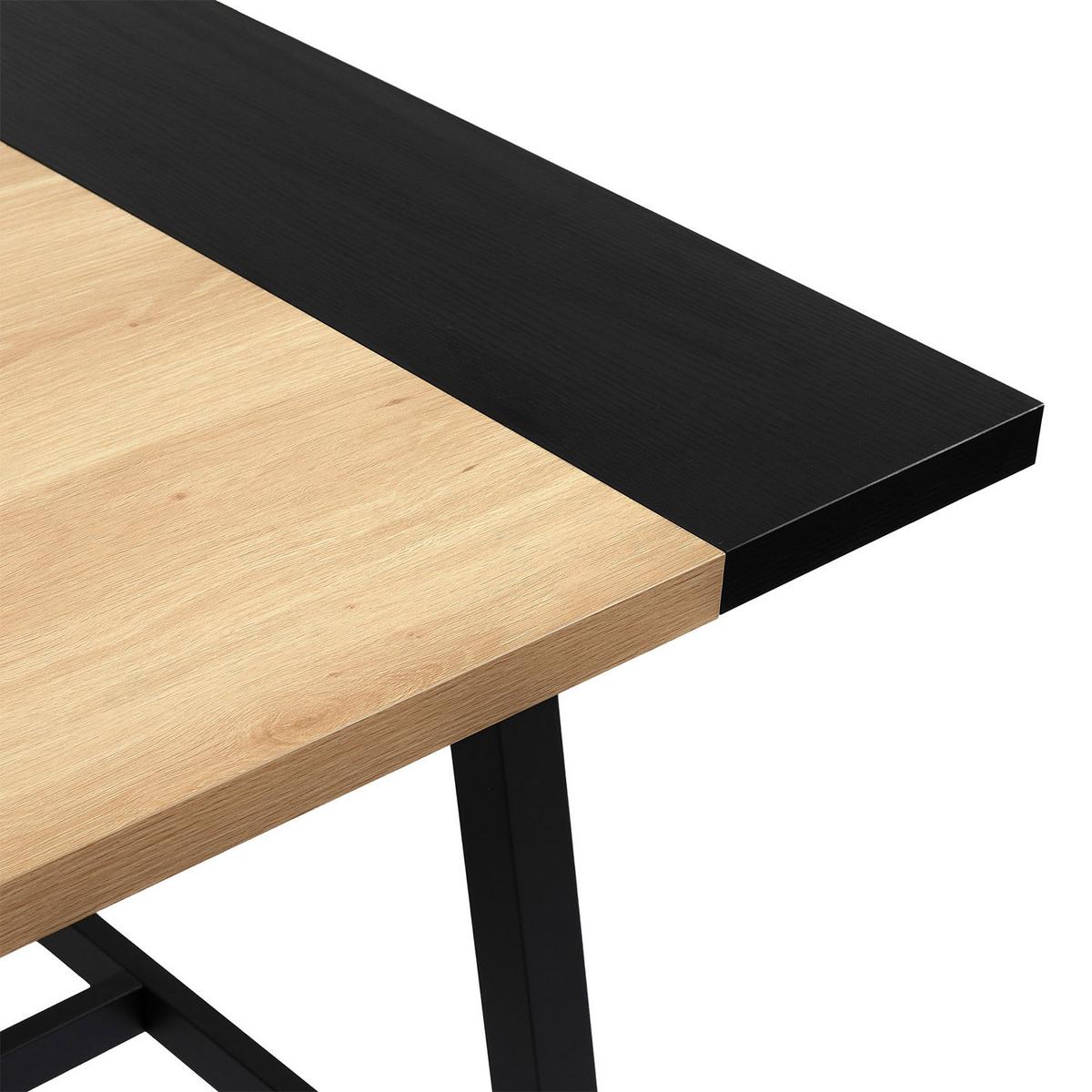 ESSTISCH Caracas Eiche-Optik, 160 cm - Eichefarben, Holzwerkstoff (80/160/75cm) - VS Venta-stock