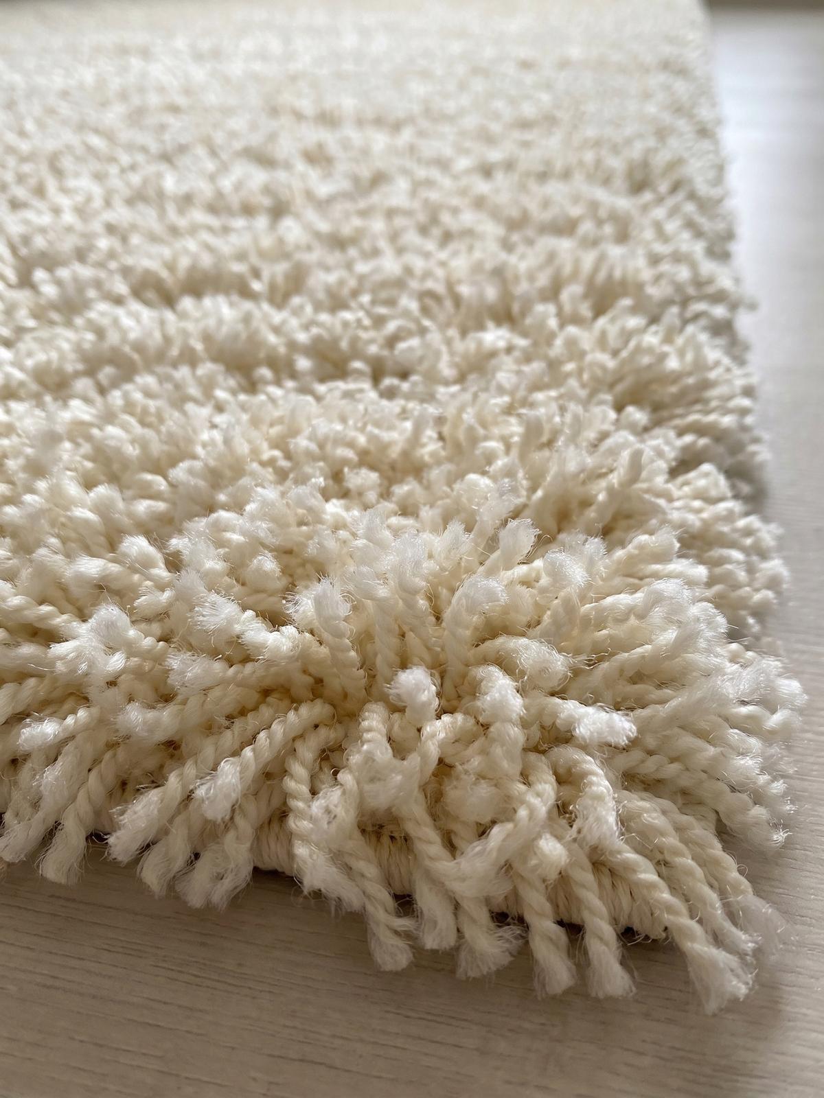 HOCHFLORTEPPICH RHEIN, einfarbig, aus Polypropylen, Creme, Ø 200 cm - Beige, Textil (200/200cm) - KADIMA DESIGN