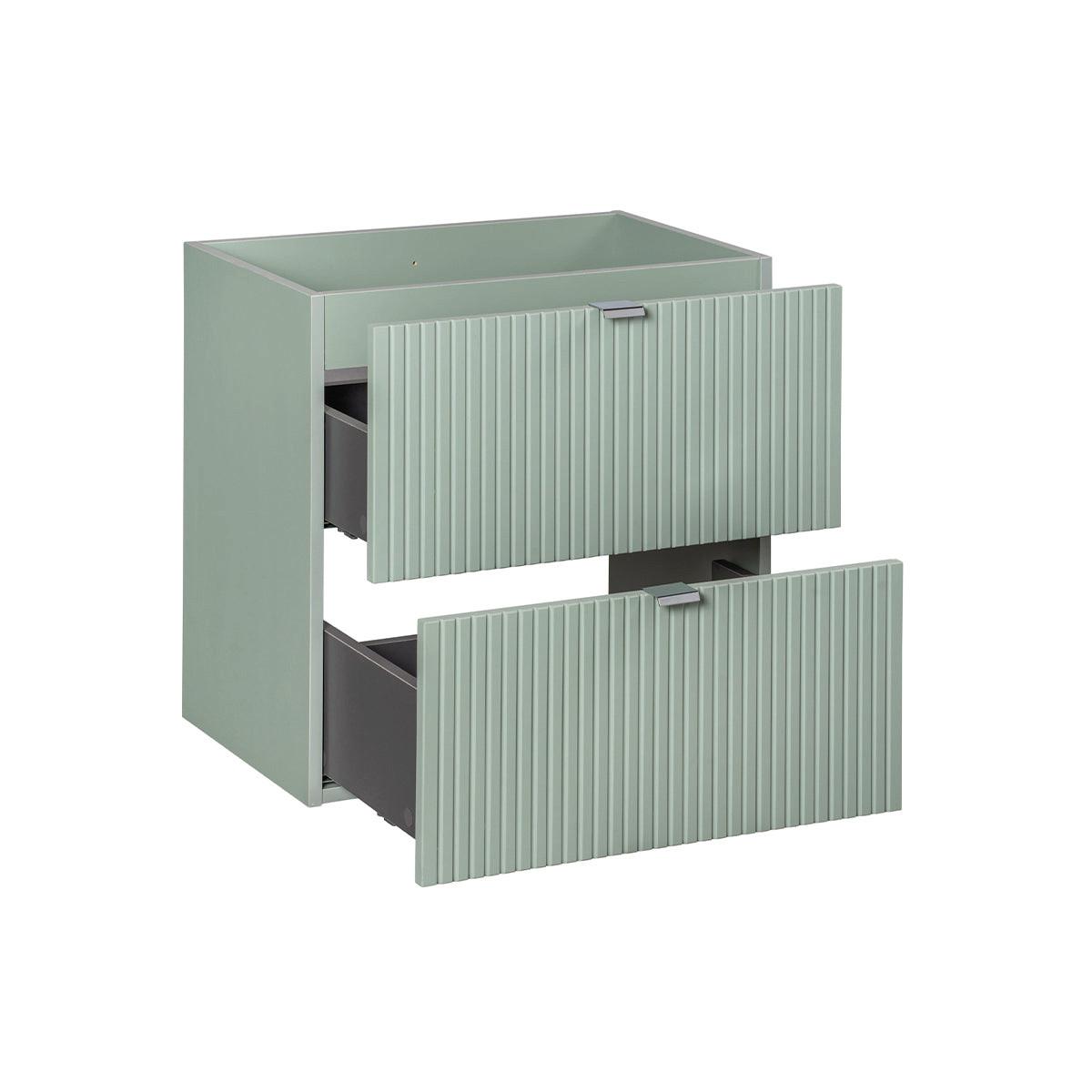 WASCHTISCHUNTERSCHRANK 60cm Jade Grün - Grün, Holzwerkstoff (60/57/40cm) - Petits-meubles
