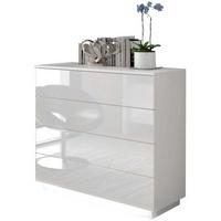 KOMMODE LINA mit Schubladen PUSH OPEN LED - Weiß, Holzwerkstoff (95/84.5/40.6cm) - Lookway
