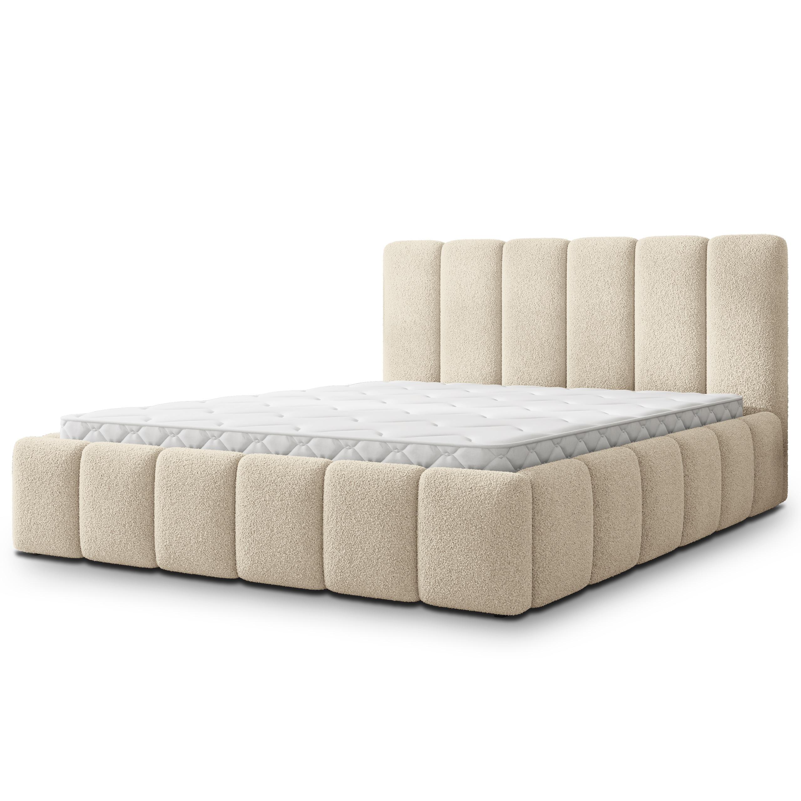 POLSTERBETT RANIS 120x200 cm mit Bettkästen - Creme - Creme, Holz/Textil (120/200cm) - MASSENO