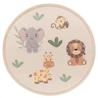 KINDERTEPPICH Waschbar, mit Tier-Motiv, Mehrfarbig, Ø 120 cm - Multicolor, Textil (120/120cm) - KADIMA DESIGN