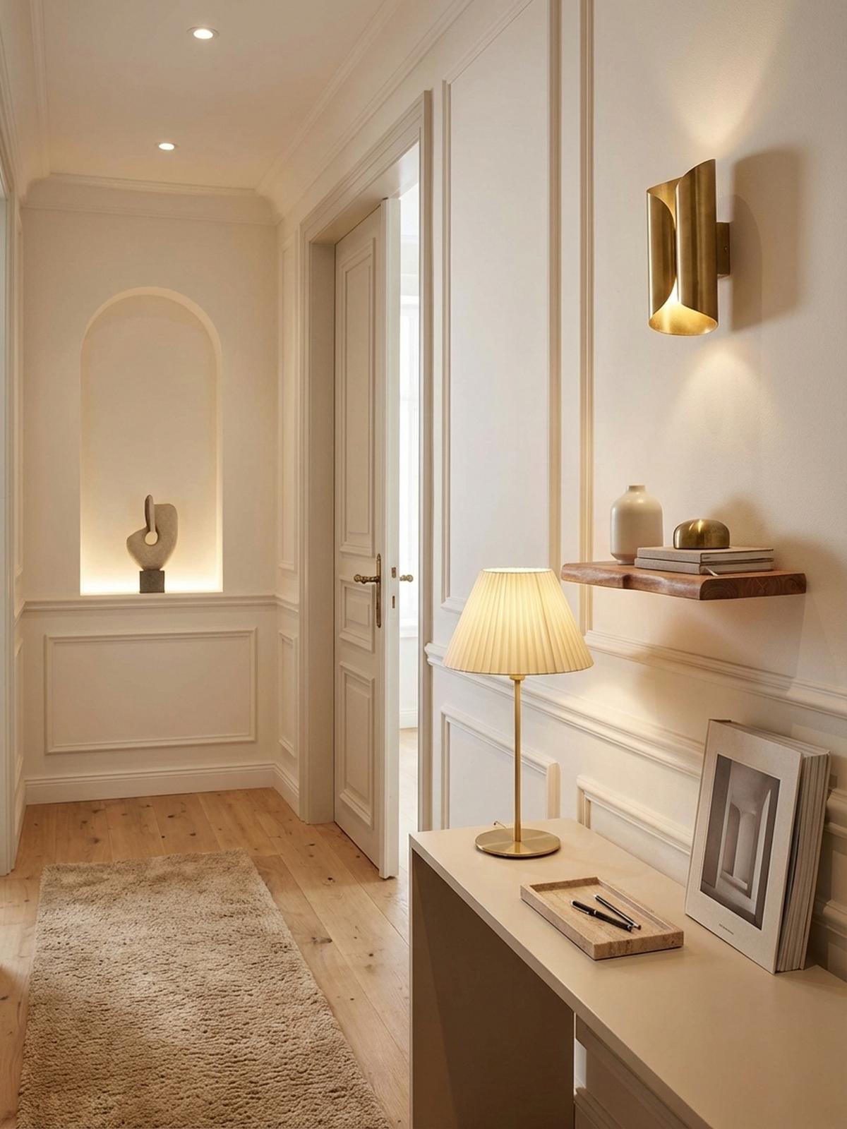 WANDREGAL Akazienholz Baumkante Rustikal, Beige 40x26x4 cm - Beige, Holz (40/4/26cm) - KADIMA DESIGN