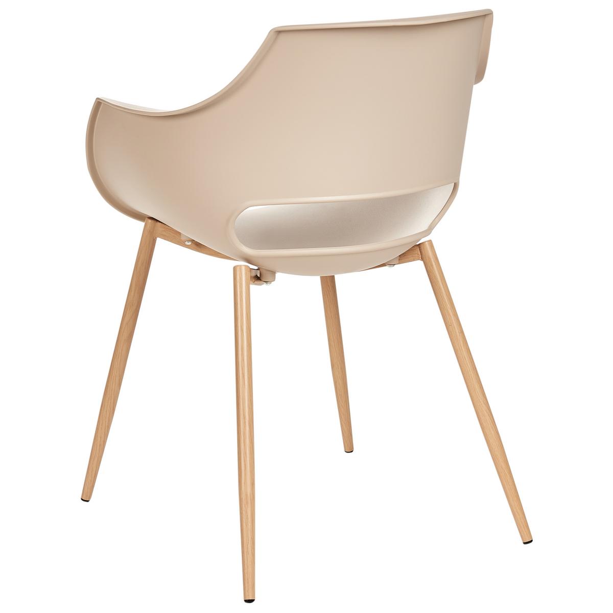 ESSZIMMERSTUHL 4er-Set Beige Millers - Beige, Kunststoff (55/82/60cm) - Beliani