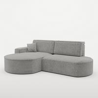 ECKSOFA Venedig Mit Schlaffunktion - Grau, Holzwerkstoff/Textil (278/179cm) - Fun Möbel