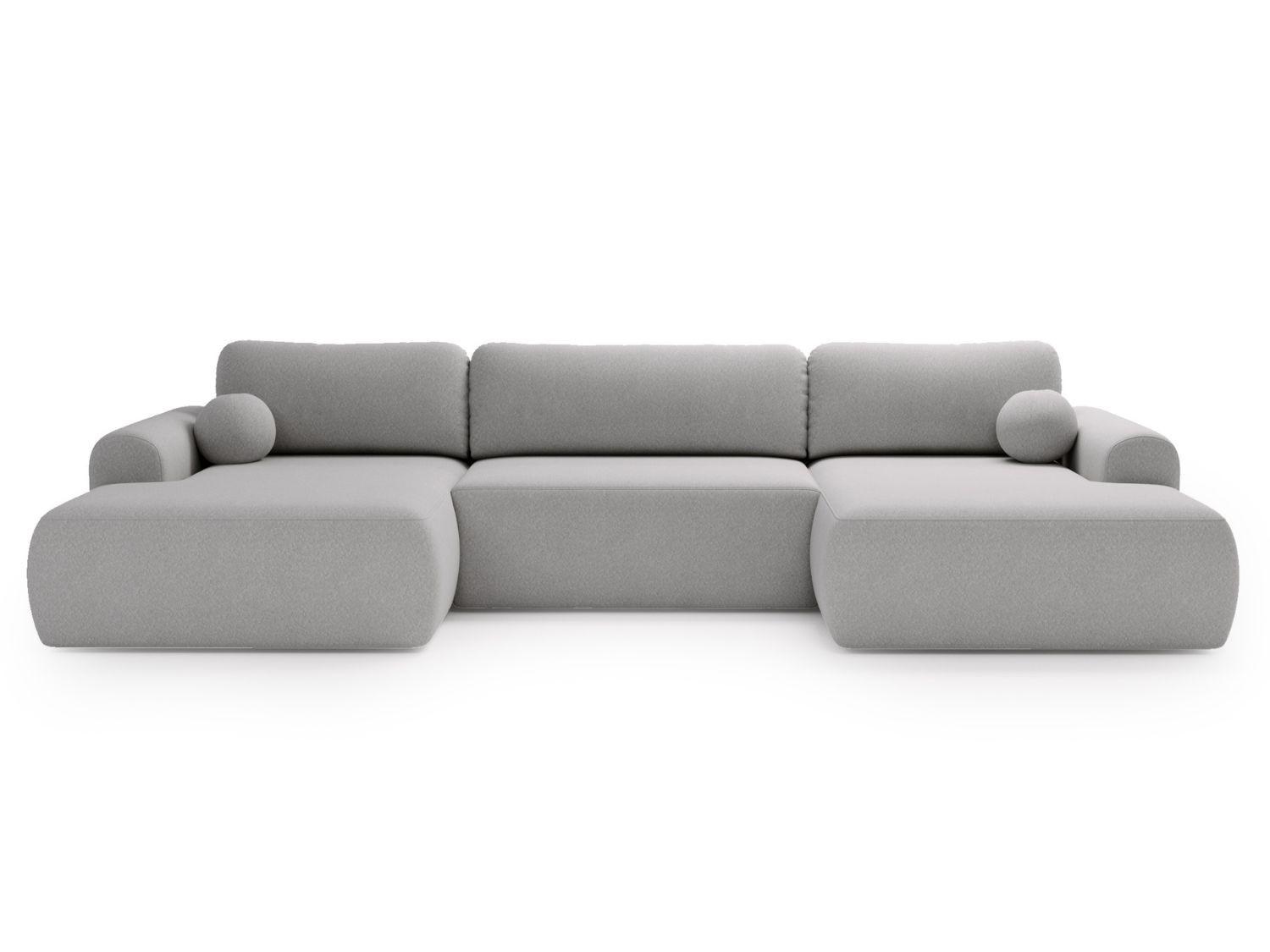 ECKSOFA U Savana Grau - Grau, Holz/Textil (344/177cm) - Graingold