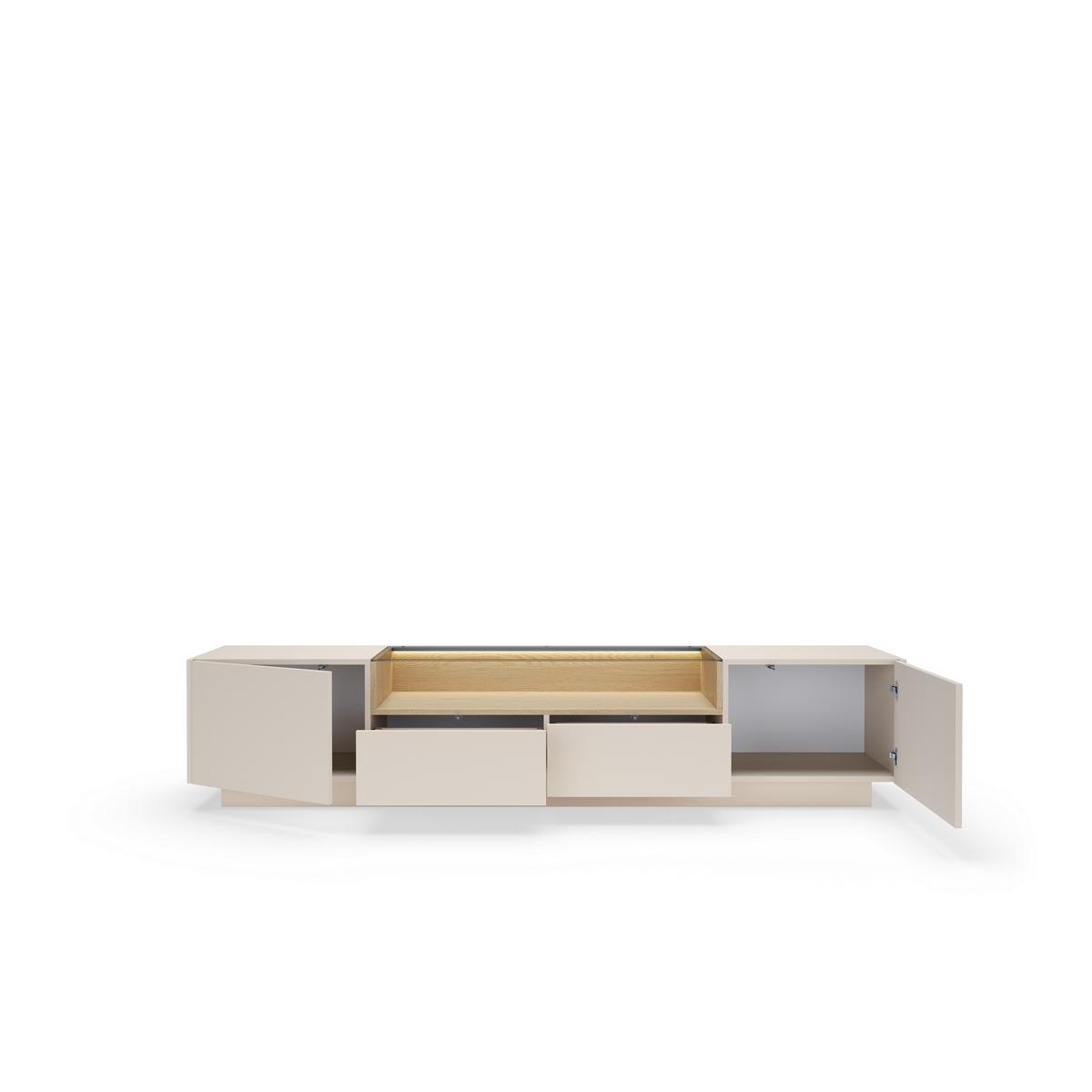LOWBOARD PORTA 203/43,4/39,5 cm, Beige - Beige, Holzwerkstoff (203/43.4/39.5cm) - MASSENO