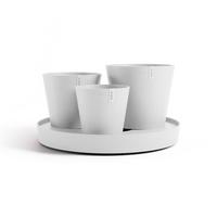 BLUMENTOPF Dubai 56,5/30,7 cm Weiß - Weiß, Kunststoff (56.5/30.7cm) - Ecopots