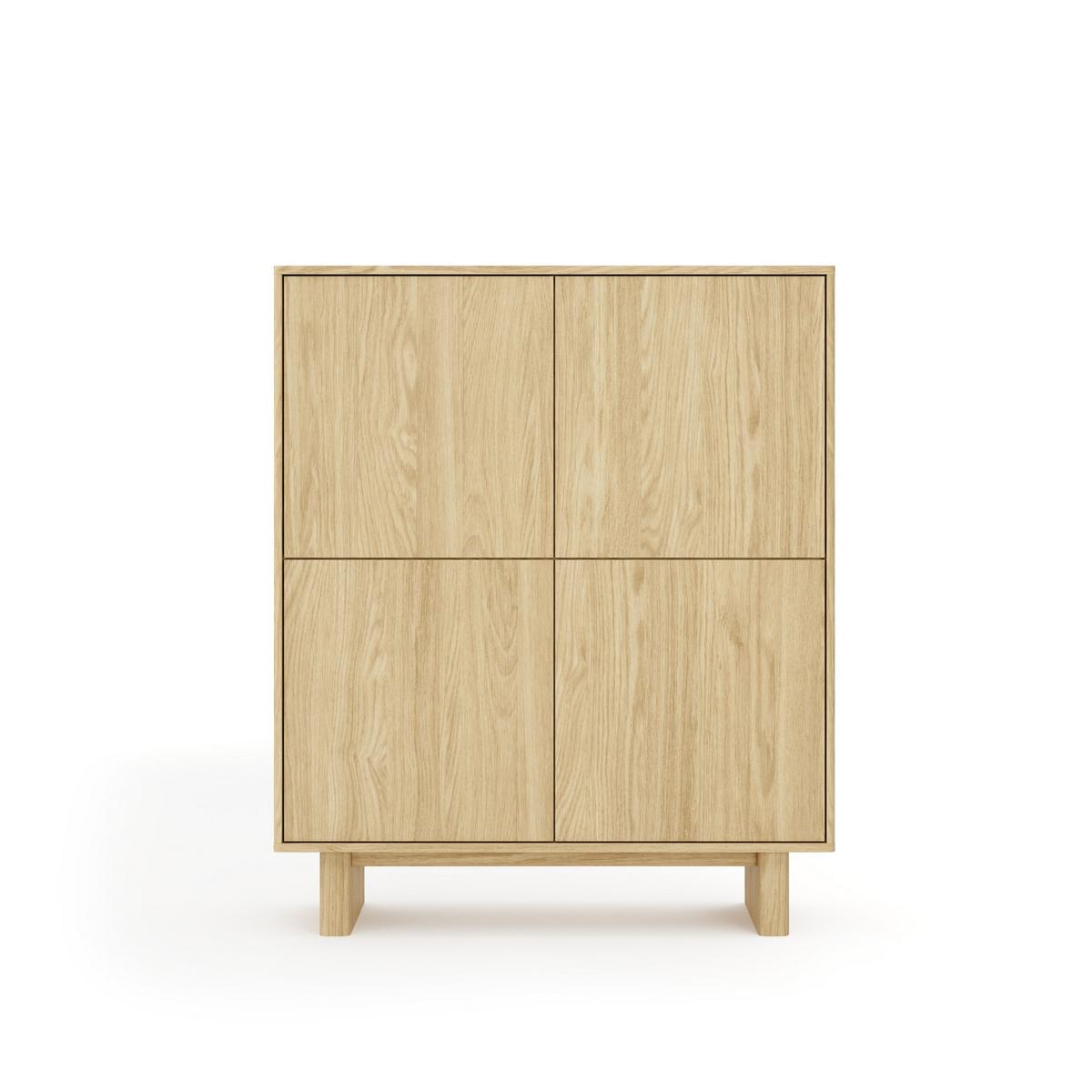 KOMMODE TRAVE 103,5/124,2/38,1cm mit Schubladen 2 Türen Eichefarben - Eichefarben, Holzwerkstoff (103.5/124.2/38.1cm) - MASSENO