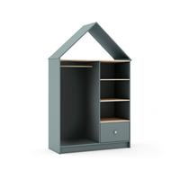 KLEIDERSCHRANK Estefania Grün 110/45/180 cm - Grün, Holz (45/180/110cm) - Calicosy
