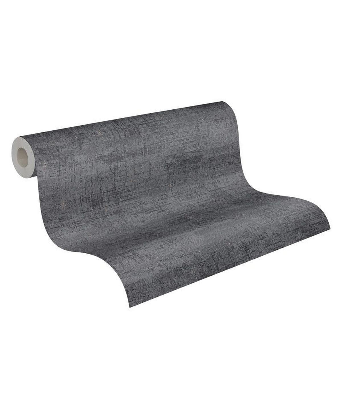 VLIESTAPETE Schwarz 53/1005 cm - Schwarz, Textil (53/1cm) - KUNSTLOFT