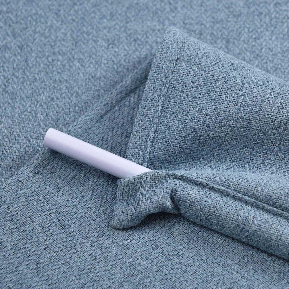 SCHIEBEVORHANG 2ER SET »München Dark« HxB 245x60 cm Blau - Blau, Textil (60/245cm) - Gardinenbox