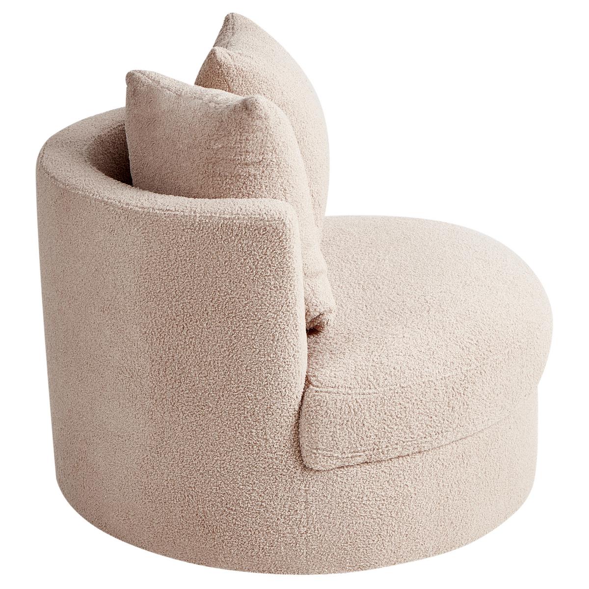 SESSEL Beige Dalby - Beige, Textil (82/61/82cm) - Beliani