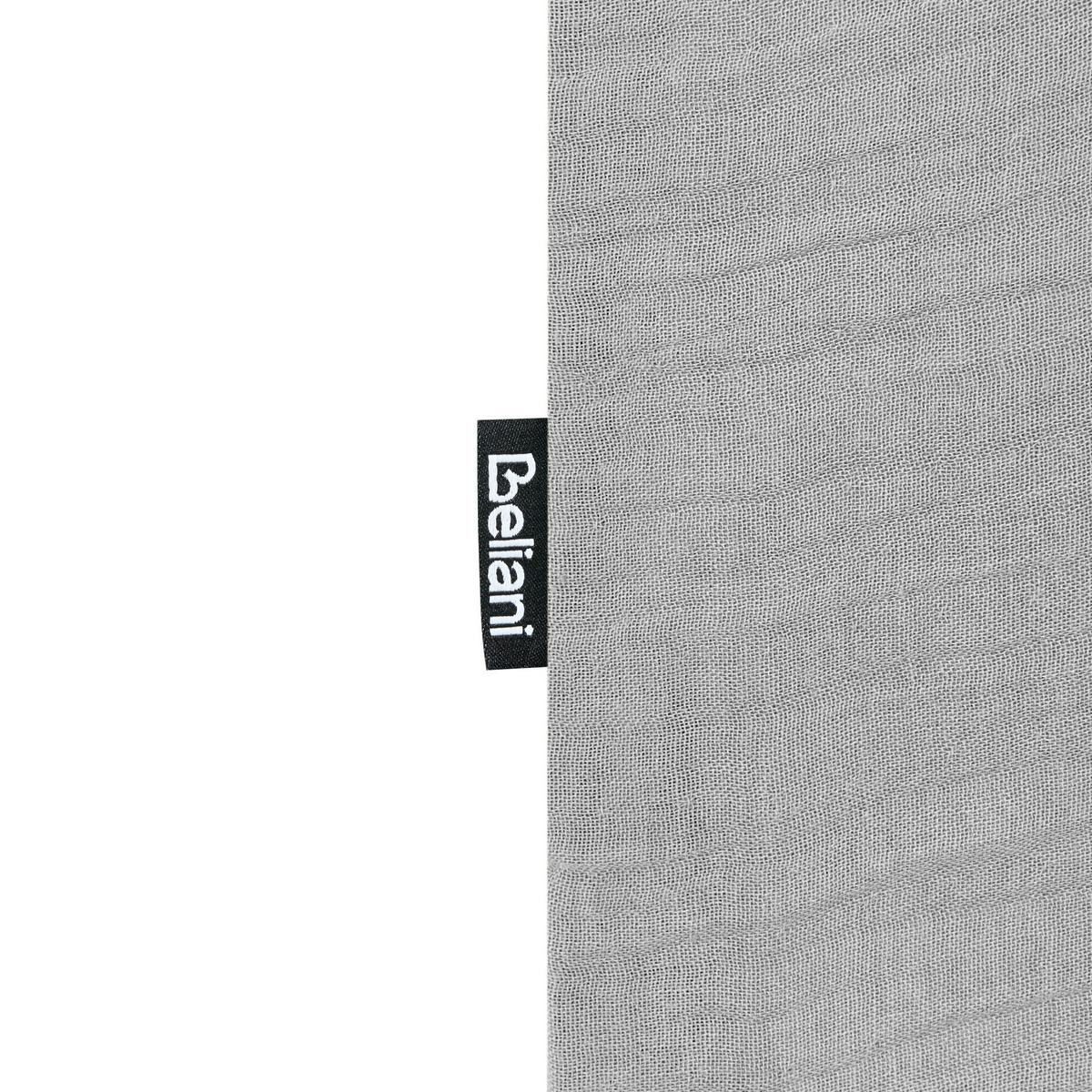 BETTWÄSCHE-SET 220/240 cm Baumwollmusselin Hellgrau Sumner - Hellgrau/Grau, Textil (220/240cm) - Beliani