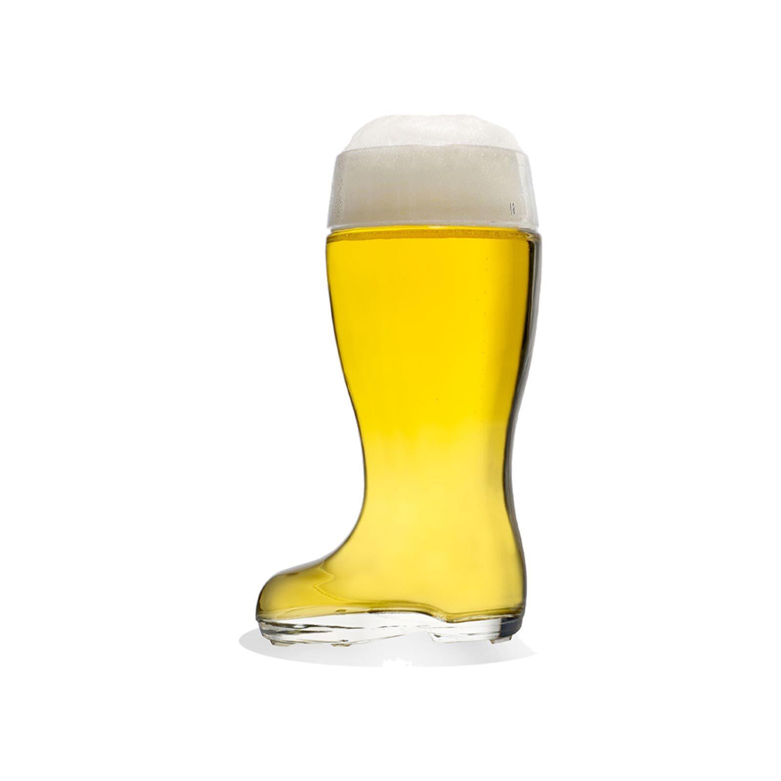 BIERGLAS Stiefel transparent 500 ml - Transparent, Glas (0.5L) - Stölzle Lausitz