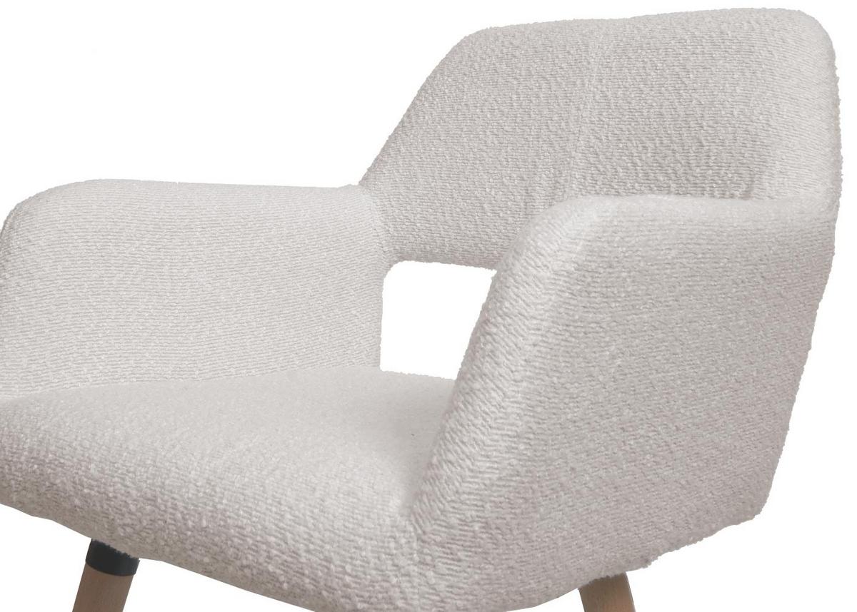 ESSZIMMERSTUHL Cremeweiß - Creme/Weiß, Textil (56/80/53cm) - MCW
