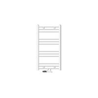 BADHEIZKÖRPER Sahara 500x800 mm Weiß gerade mit Ventil Eckform - Weiß, Metall (50/80/3cm) - LuxeBath