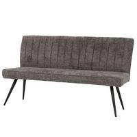 SITZBANK Grau - Dunkelgrau/Grau, Textil (160/90/60cm) - MCW