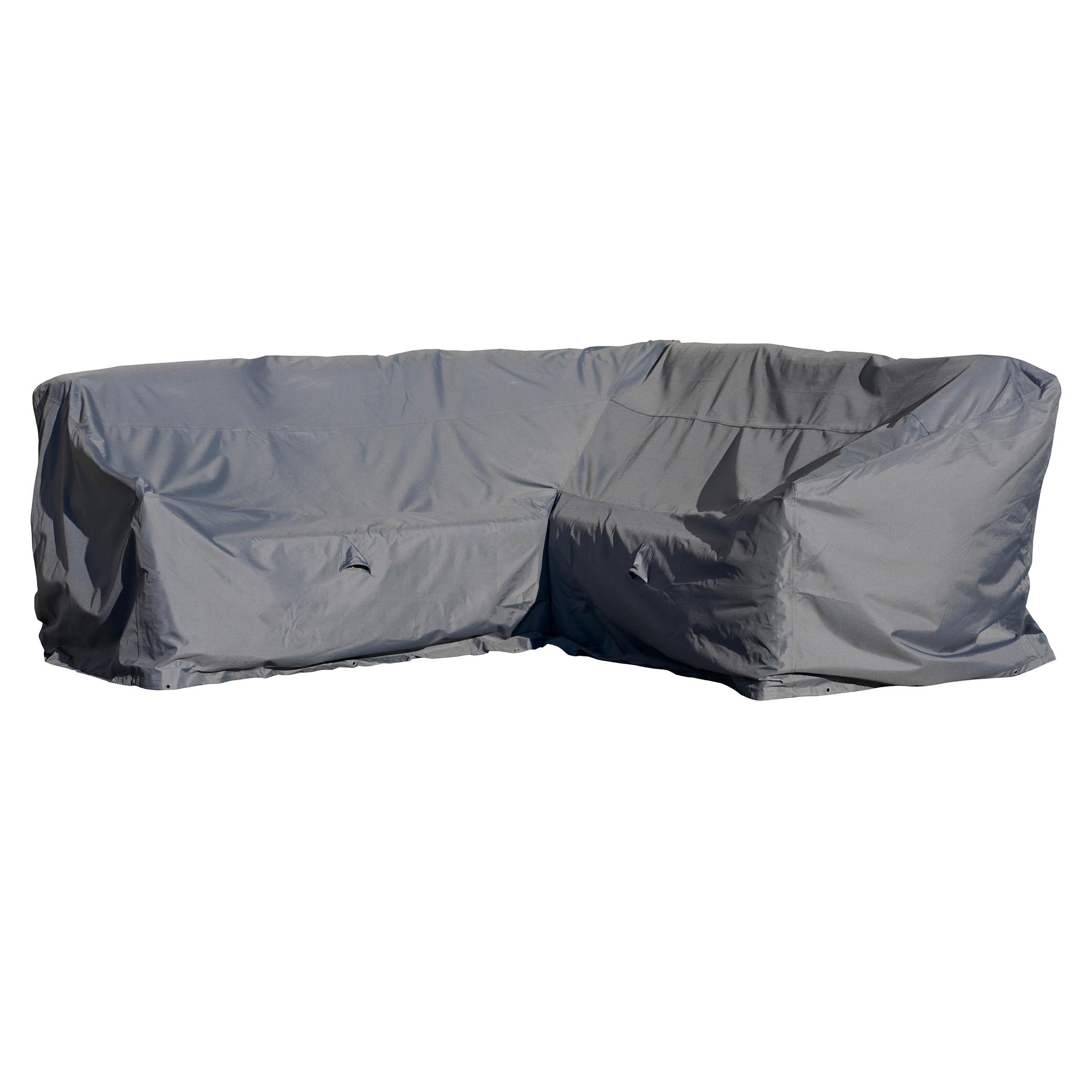 DINING-LOUNGE-ECKE L-Form SHP-20123 - Grau, Kunststoff (305/100/305cm) - mehr Garten