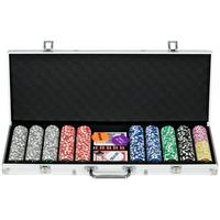 POKERKOFFER-SET Aluminium PS-Kunststoff Silber - Silberfarben, Metall (23.5/56cm) - SPORTNOW