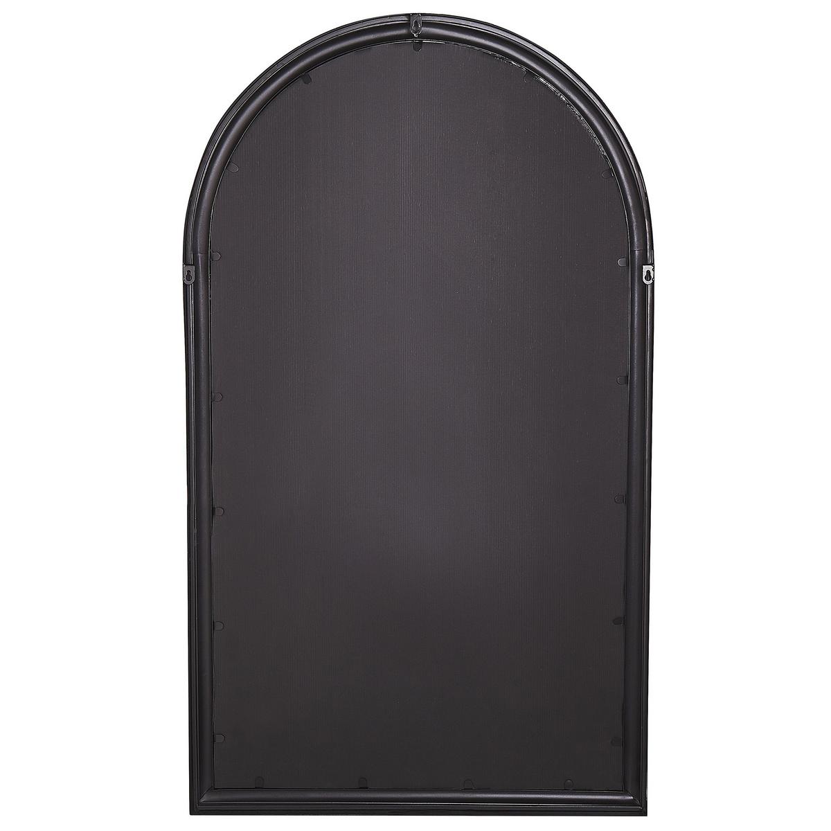 WANDSPIEGEL schwarz Fensteroptik 77/130 cm Trevol - Schwarz, Metall (77/130/5cm) - Beliani