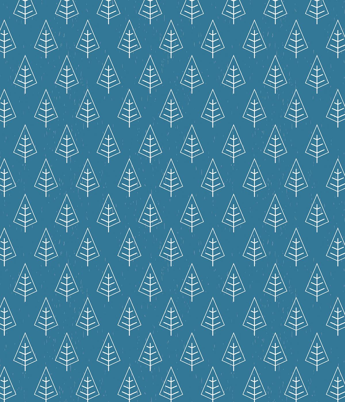 VERDUNKELUNGSROLLO 120x140 cm Bäume im Regen - Weiß, Textil (120/140cm) - TULUP
