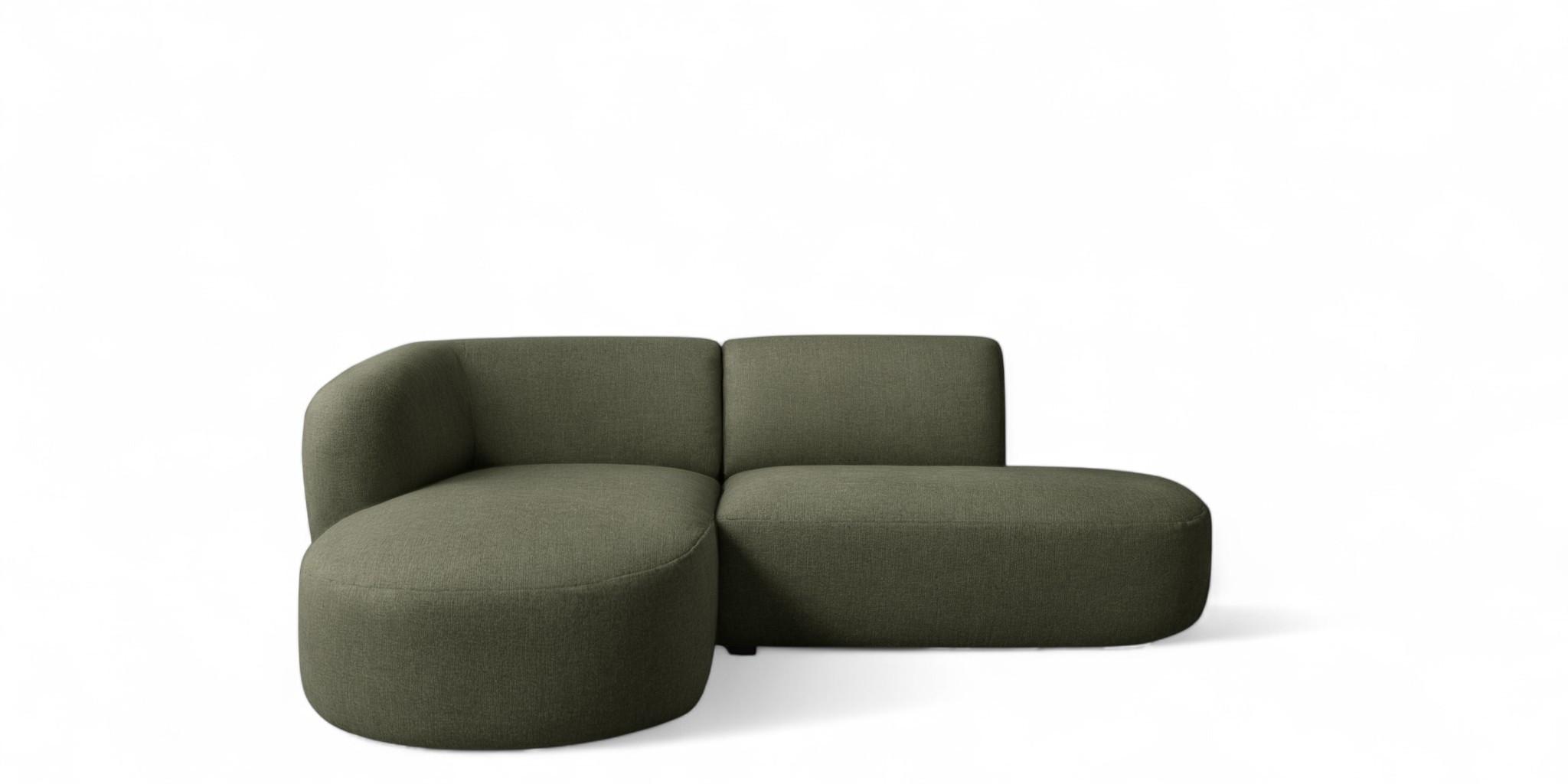 ECKSOFA Babette - Grün, Holzwerkstoff/Textil (188/242cm) - Fun Möbel