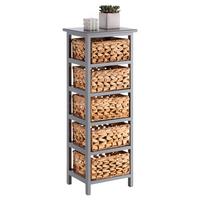 KOMMMODE ARBO grau - Braun, Holz (30/84/25cm) - CARO-Möbel