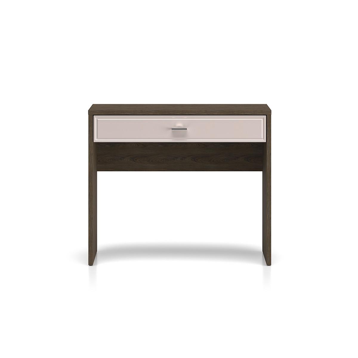 KONSOLE Kaius Kaschmir und Dunkles Holz - Beige, Holzwerkstoff (40/91.6/77.9cm) - Petits-meubles