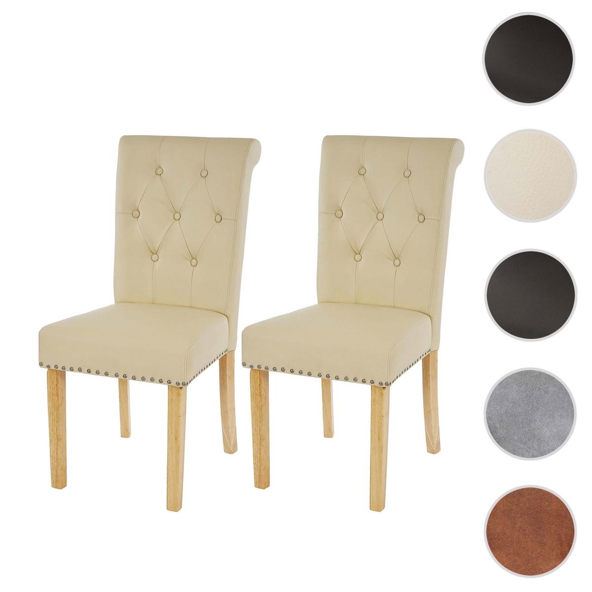 ESSZIMMERSTUHL FIELD IL Beige 2er-Set - Beige/Creme, Textil (47/98/62cm) - MCW