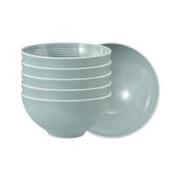 MÜSLISCHALEN Beat Color Glaze Arktisblau ø 15,7 cm 6er Set - Blau, Keramik (15.7cm) - Seltmann Weiden