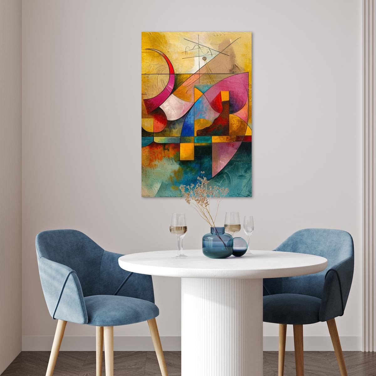 POSTER Kunst - Abstrakt - Modern Wanddeko 40x60 cm - Gelb, Papier (40/60/0.1cm) - MuchoWow