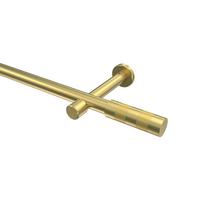 GARDINENSTANGE Prestige Mavell 180 cm, 1-läufig (ohne Ringe), 20 mm Ø Messing-Optik - Messingfarben/Goldfarben, Metall (180cm) - INTERDECO