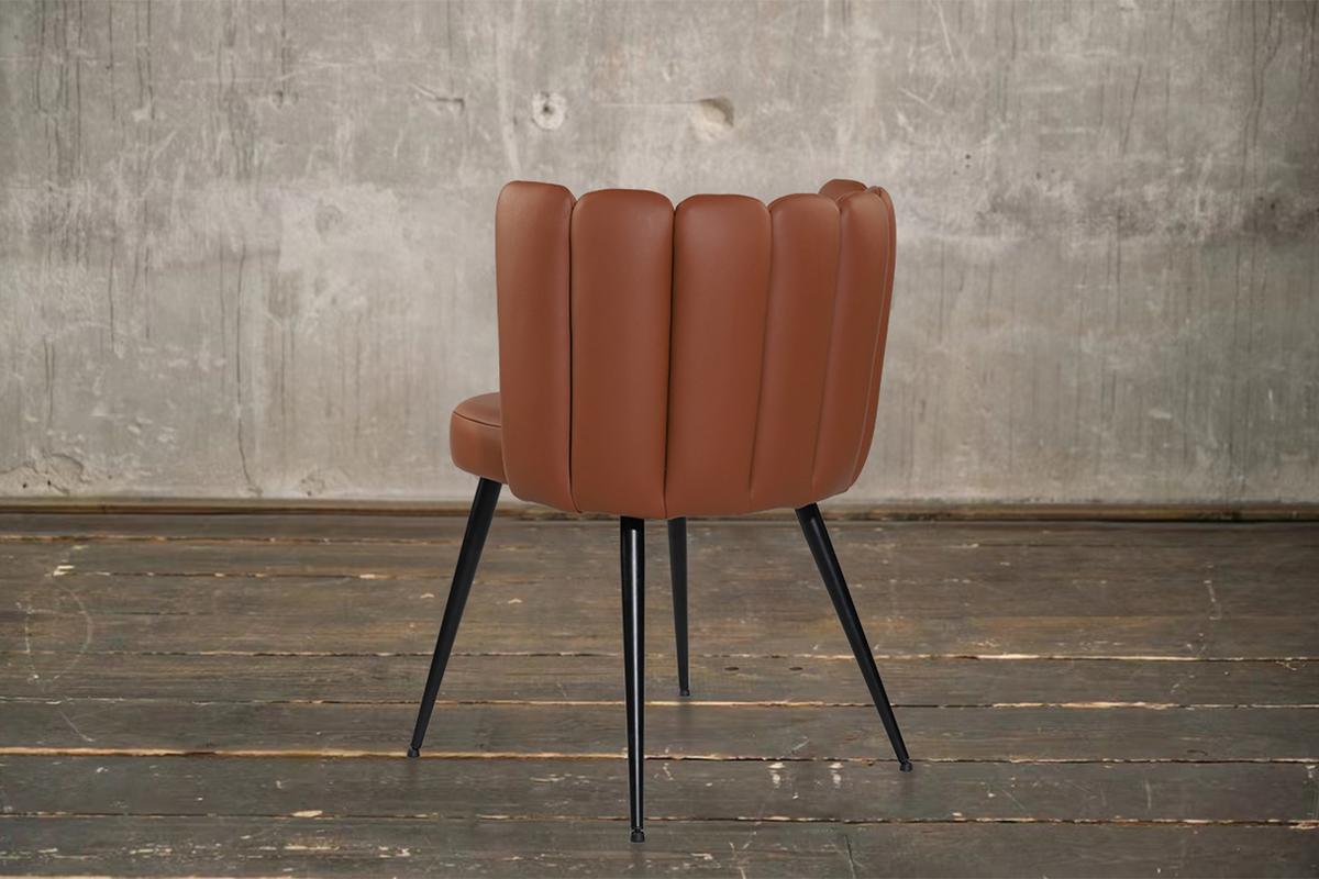ESSZIMMERSTUHL JADA Braun Leder (1er-Set) - Braun, Leder/Kunststoff (59/79/55cm) - KAWOLA