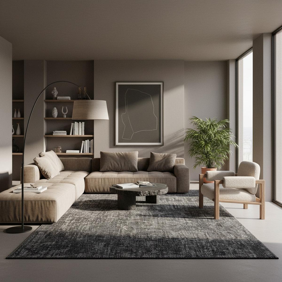 TEPPICH aus Baumwolle Waschbar KOFEL in Grau, einfarbig, 120 x 170 cm - Grau, Textil (170/120cm) - KADIMA DESIGN