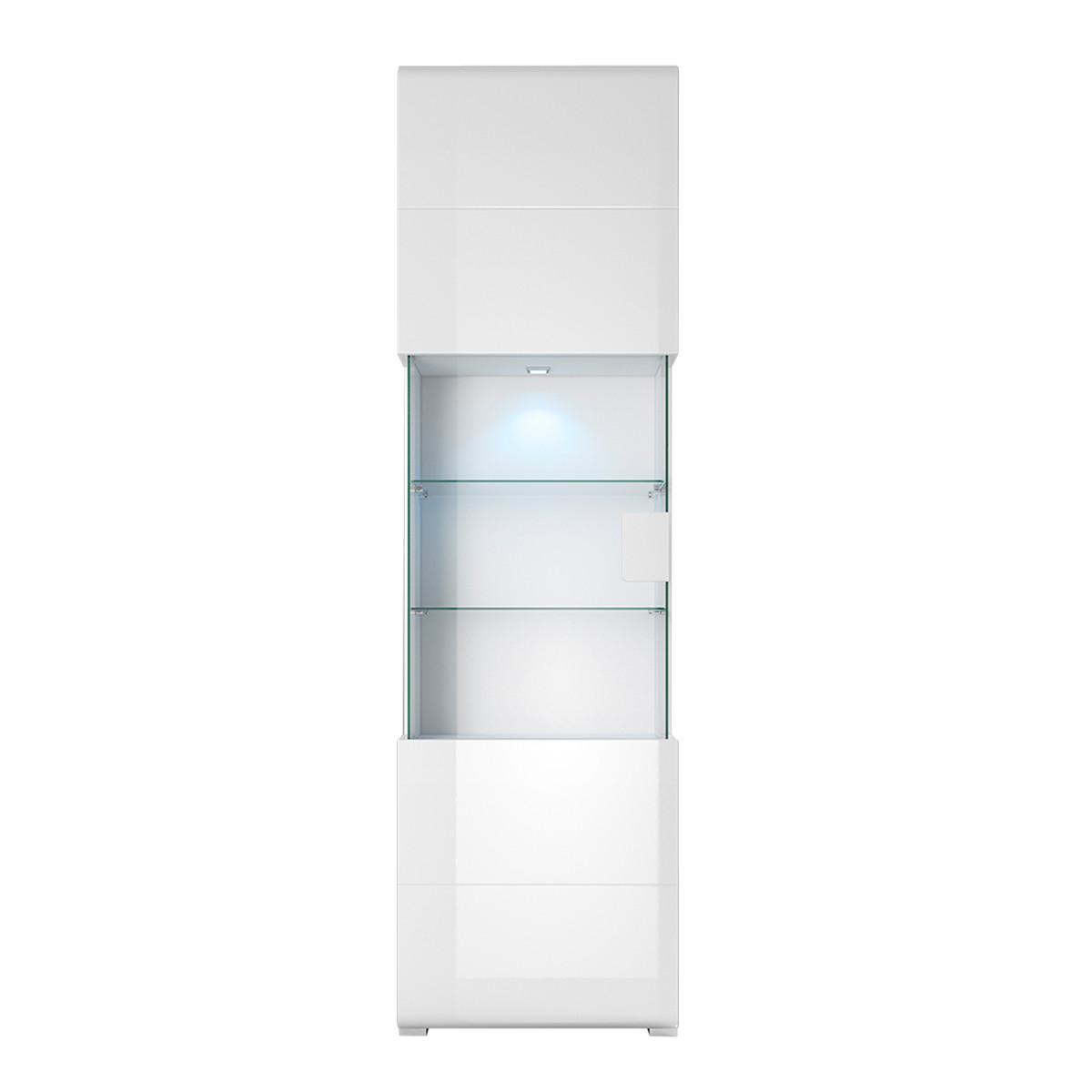VITRINE Jules Weiß - Weiß, Holzwerkstoff (61/204/39cm) - Petits-meubles