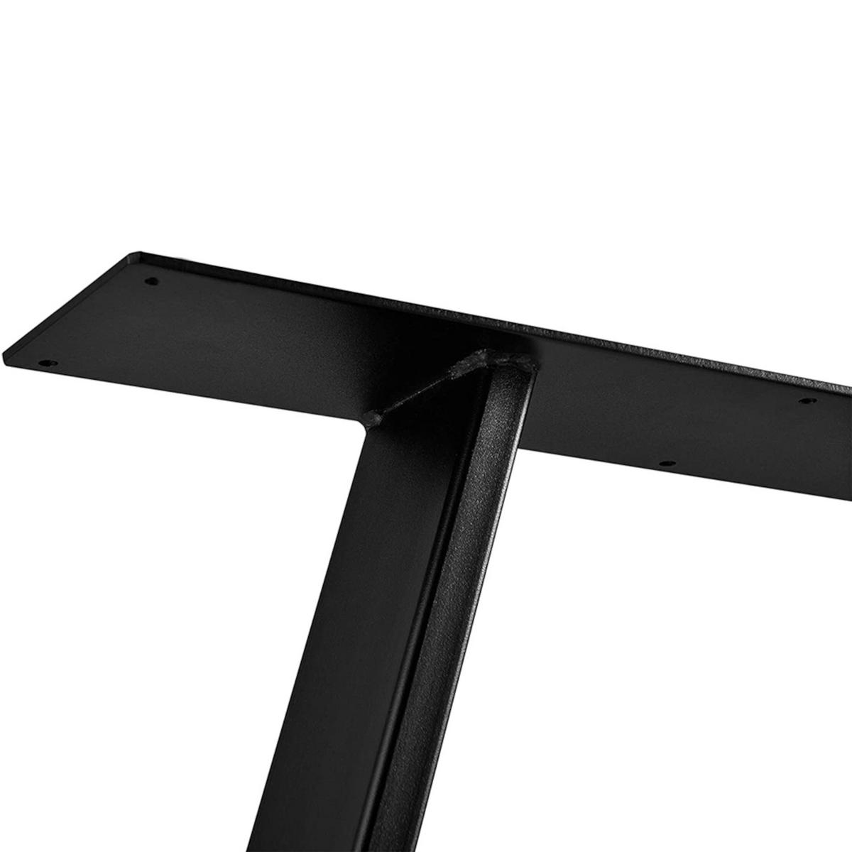 TISCHGESTELL-SET 2 TLG. Lyngby - Schwarz, Metall (55/72/6cm) - [en.casa]