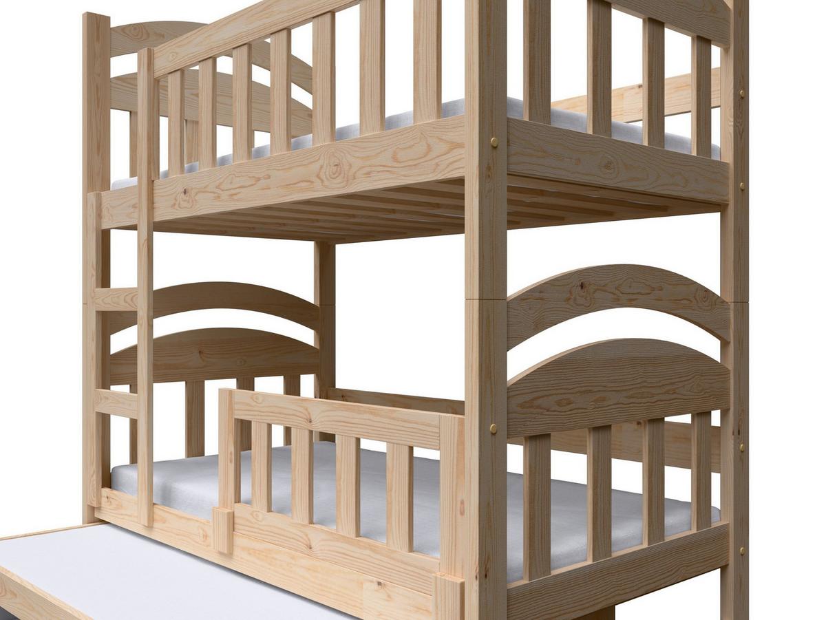 ETAGENBETT DUMBO mit Bettkasten 75x180 cm Kieferfarben - Kieferfarben, Holz (75/180cm) - MASSENO