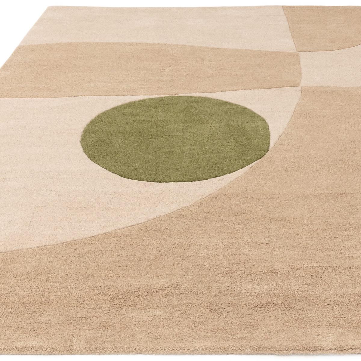 WOLLTEPPICH ELAN-Maas, geometrisch-abstrakt, Beige, 120 x 170 cm - Beige, Textil (170/120cm) - KADIMA DESIGN
