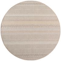 TEPPICH Outdoor VENTOUX in Beige, im Ethno-Stil, Ø 80 cm - Beige, Textil (80/80cm) - KADIMA DESIGN